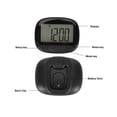 thumbnail image 4 of Multifunctional Pedometer, Distance Calorie Pedometer Big Screen Clock Display 2D Step Counter With Back Clip Multifunctional For Walking Running, 4 of 8
