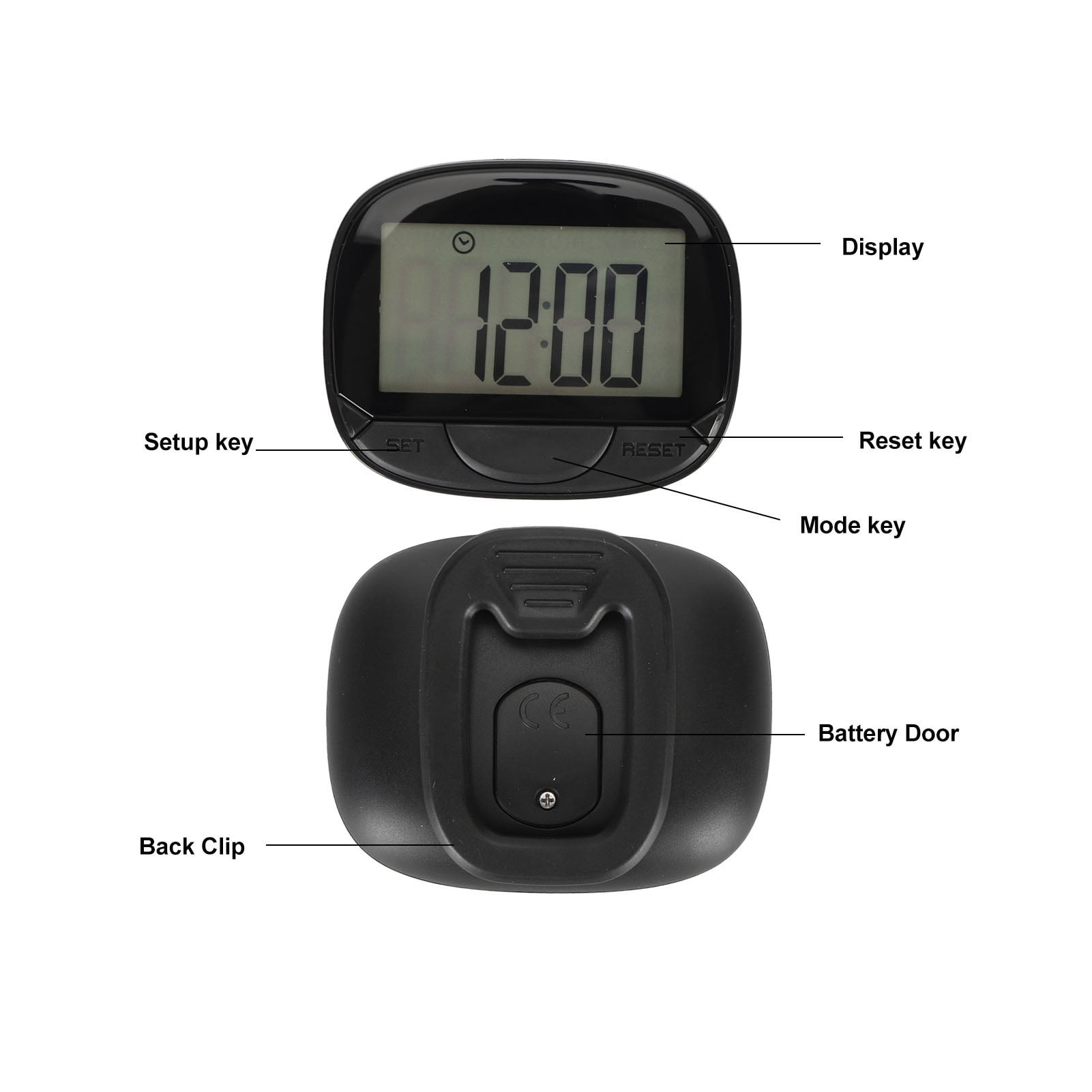 Clip on pedometer big w sale