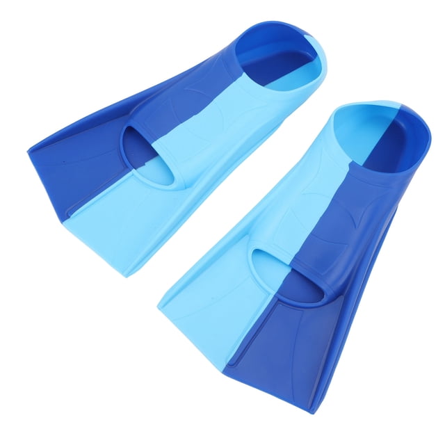 2pcs Blue Silicone Swim Fins Comfortable Professional Non Slip for Diving Breaststroke