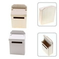 thumbnail image 3 of Lefu Miniature Blank Mail Box House Mini Mail Box Miniature Wooden Flip Mailbox Model, 3 of 6