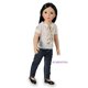 thumbnail image 1 of Elegante conjunto de jeans y blusa para muñecas Carpatina Slim de 18 " CARPATINA 899187002088, 1 of 1