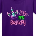 thumbnail image 4 of Inktastic It's My Birthday Unicorn Youth T-Shirt, 4 of 5