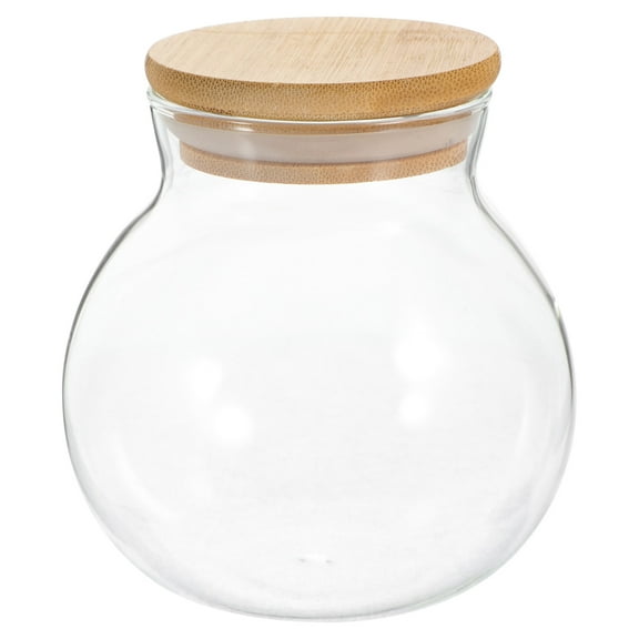 Glass Jar with Lid Candy Decorative Kitchen Storage Container Canister Snack Holder Scented Tea Bottle