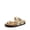 NATURAL, variant on Women's Casual Slide Sandals Cork Footbed with Adjustable Straps and Arch Support Flats Black Size 7