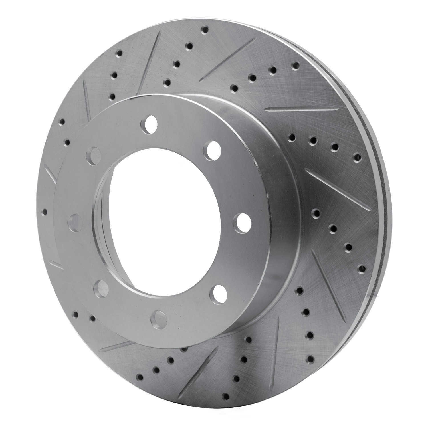 Dynamic Friction Company 631-54223L DFC Brake Rotor - Drilled And Slotted - Silver