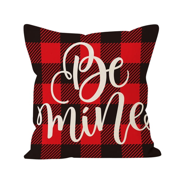 Xihbxyly Funda de Almohada de San Valentín, Diseño de Corazón de Rosa, Tela Suave y Duradera, Elegante Decoración para Sofá, Decoración Romántica para El Hogar, Fácil Mantenimiento, Regalo Perfecto,