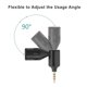 thumbnail image 5 of e, micrófono para teléfono móvil, pastilla cardioide, conector TRRS de 3,5 mm, ángulo de 90 ° ajustable con 2 piezas de parabrisas para teléfono inteligente, transmisión en vivo, vlog, canto en línea Irfora Micrófono, 5 of 7