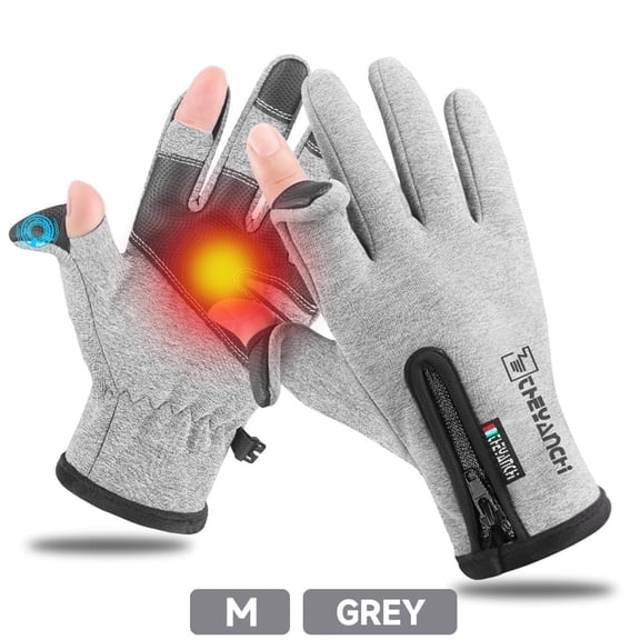 BYXAS Winter Gloves Women Men Ski Snow Gloves Liner Thermal Warm Touch Screen, Suit for Running, Cycling, Biking, Hiking, Driving, Walking, Typing, Freezer Work, Sports, Soccer, Shooting(Gray M)