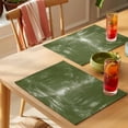 thumbnail image 4 of Sage Green Trees Placemats Set of 6 Forest Art Decor Spring Summer Nature Leaf Place Mats Indoor Wipeable Table Mats Washable Dining Table Placemats for Kitchen Holiday Party Home Decor 13x19 Inch, 4 of 9