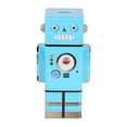 thumbnail image 1 of Miangastore Sky-blue Iron Piggy Bank for Decor Robot Shape Coin Storage Box Helps Organize Change 1 Piece, 1 of 9