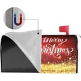 thumbnail image 4 of Mailbox Covers Merry Christmas Red Gold Magnetic Letter Post Box Cover Standard Size 21 x 18 Inch Garden Yard Home Decorative, 4 of 6