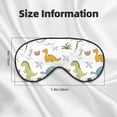 thumbnail image 5 of Naloa Dinosaur Print Sleep Mask for Sleeper, Light Blocking Sleeping Eye Mask for Women Men, Eye Shade with Adjustable Strap for Travel, Nap,Meditation, 5 of 7