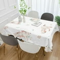 thumbnail image 5 of GZHJMY Easter Rabbit Tablecloth, Rectangle Waterproof Washable Polyester Table Cover for Picnic Dinner Holiday Party Decor, 54 x 72 Inch, 5 of 7
