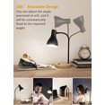 Modern Desk Lamp Wood Base Bedside Table Lamp EyeCaring Reading Task