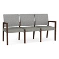 thumbnail image 1 of Pemberly Row Waiting Reception 3 Seat Tandem Seating No Center Arms in Gray, 1 of 5