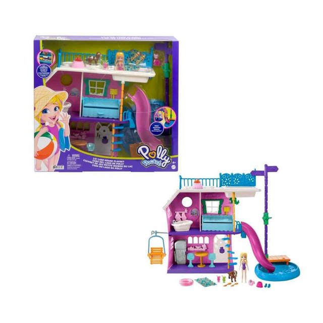 Set de juego Polly Pocket Mattel Casa del Lago