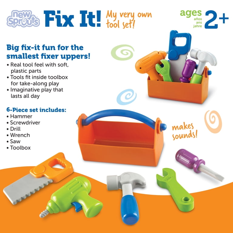 Learning Resources New Sprouts Fix It!, Toddler Fine Motor Tools