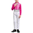 thumbnail image 2 of Lovzfmll 3-Piece Suit for Boys, Sequin Shirt & Bow Tie & Pants, Formal Performance Outfits for Big Boys, 17-18 Years, 2 of 9