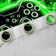 thumbnail image 4 of jejeloiu Console Game Lovers Black Out Curtains,Green Black Gamepad Curtains Pack of 2 (42x63 Each),Modern Video Games Bedroom Curtains For Boys Teens,Ultra Soft Home Decor, 4 of 6