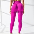 thumbnail image 4 of UngA 3D Anti Cellulite Leggings,High Waisted Butt Lifting Tummy Training Control Gym Workout Women’s Leggings Hot Pink,M, 4 of 7