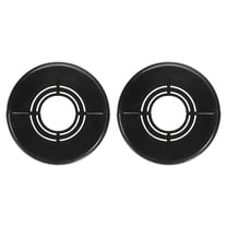 Uxcell 2pcs Wall Split Flange 0.98" Plastic Round Split Flange Pipe Cover, Black