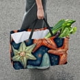 thumbnail image 7 of Starfish Reusable Foldable Oxford Cloth Grocery Storage Bag Laundry Bag Toy Basket Large Capacity Bag, 7 of 7