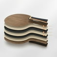 thumbnail image 4 of Table Tennis Racket 5 Layers Ping Pong Blade Paddle Ebony Wood Dalbergia Tennis Rackets Professional Long Handle PingPong Racket Dalbergia, 4 of 6