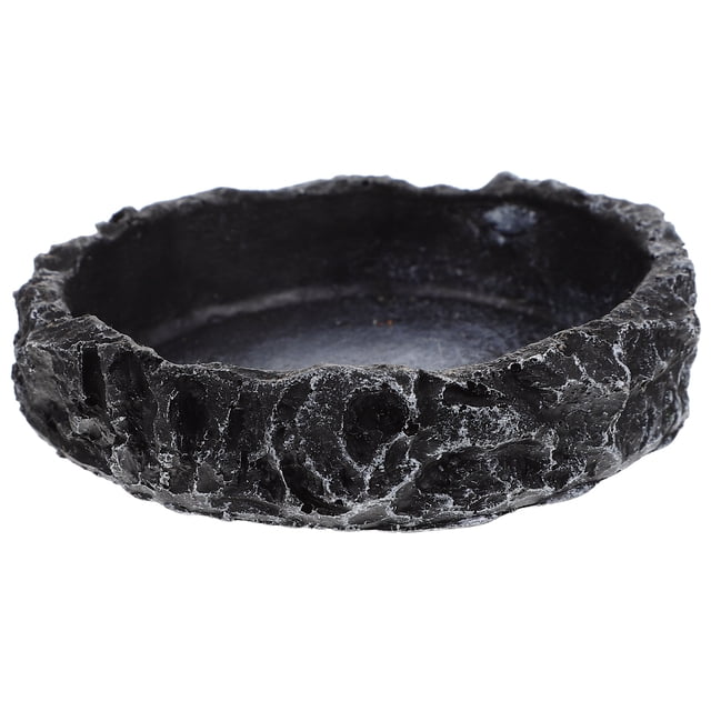 SHISUYAN Convenient Reptile Bowl Wear-resistant Water Dish Decorative Water Bowl Reptile Accessory