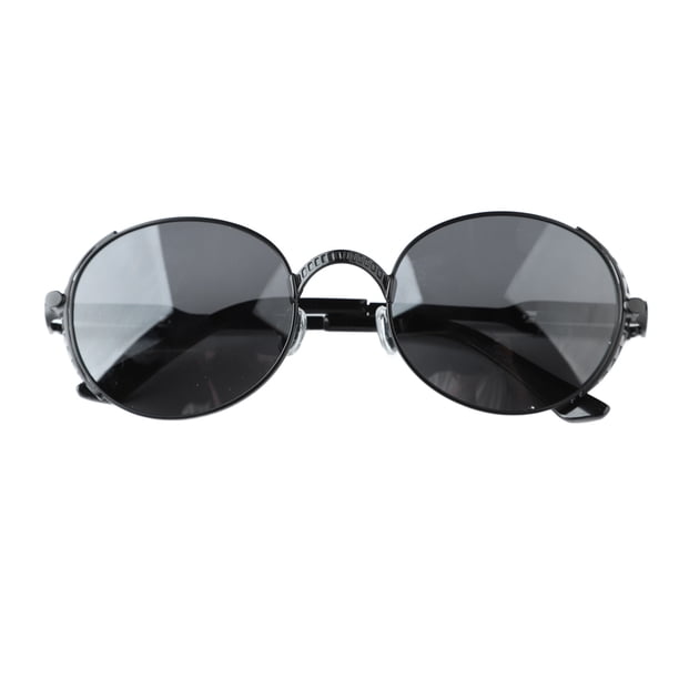 Gafas de sol polarizadas unisex Gafas de sol retro para hombres Mujeres Marco negro Gafas grises C32