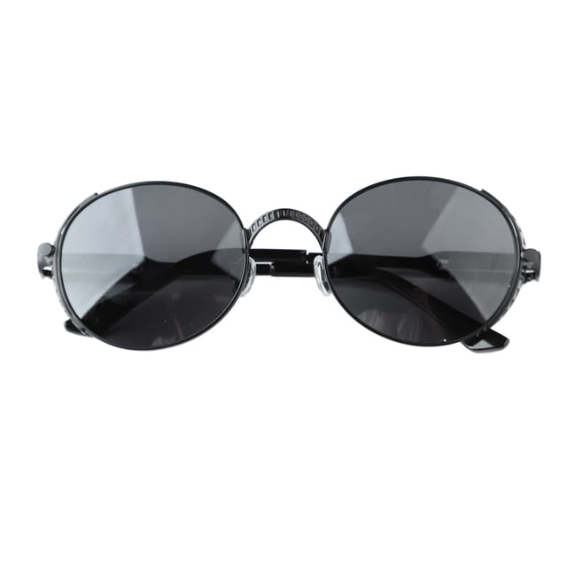Gafas de sol polarizadas unisex Gafas de sol retro para hombres Mujeres Marco negro Gafas grises C32