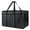 Black, variant on BKSDUEH Insulated Food Delivery Bag for Hot and Cold Meal, Grocery Tote Insulation Bag for Catering, Pizza Warme（Black）