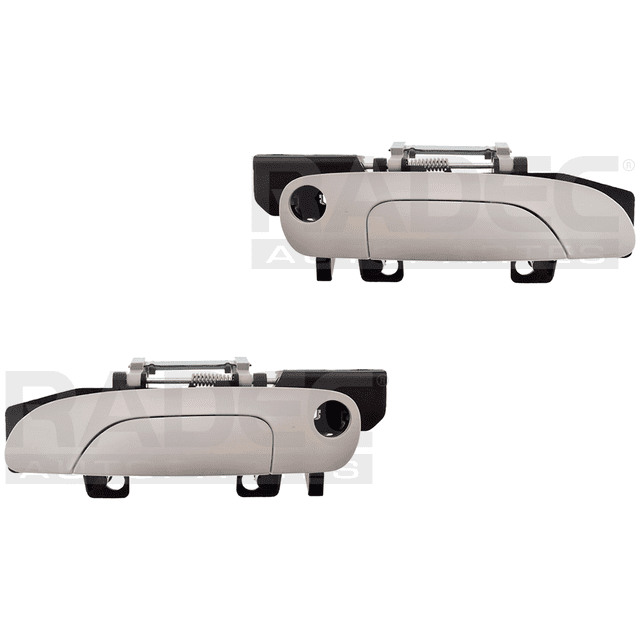 Par de MANIJAS de PUERTA EXTERIOR HUSHAN Contour 1995 al 2000 Ford Delanteras Gris
