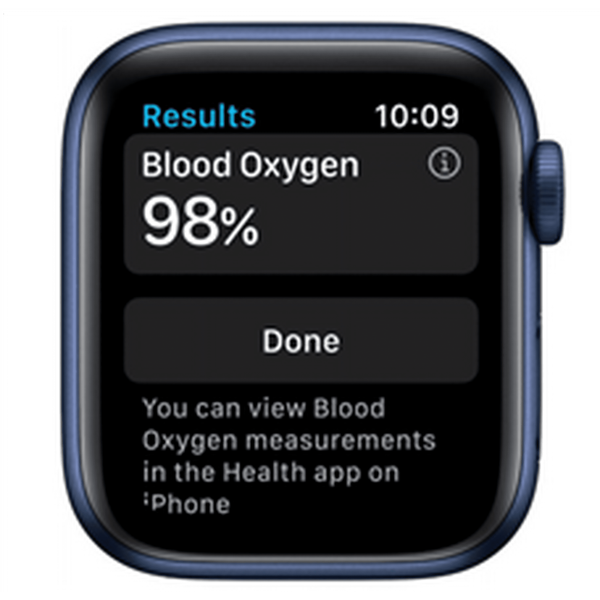 Restored Apple Watch Series 6 GPS 44mm Blue Aluminum Case and Deep Navy Sport Band Excellent Certified Refurbished Walmart