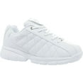thumbnail image 2 of Fila Women's Fulcrum 3 Quilted Lace Up Chunky Sneakers - White/White/Silver - 11 US Premium Synthetic Leather Upper, Textile lining, EVA Sole, Padded Collar & Tongue, Traditional Lace Closure, 2 of 2