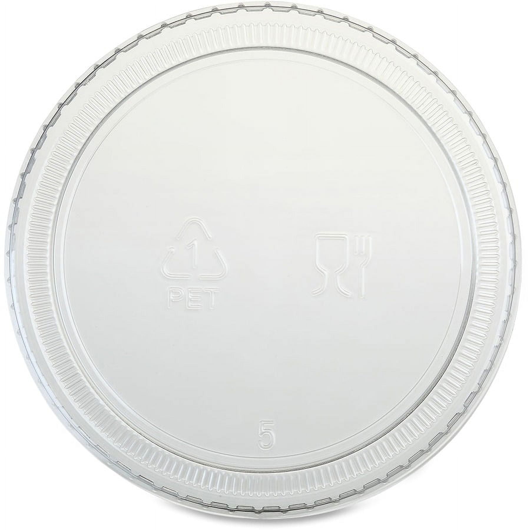 Genuine Joe Portion Cup Lid - 50 / Carton - Transparent, Clear