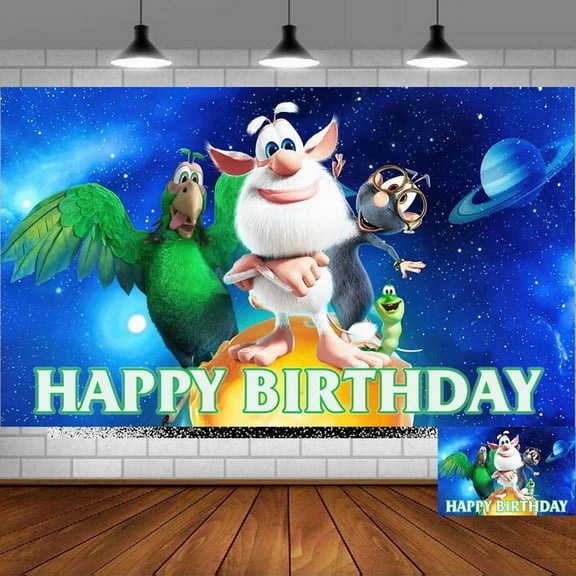 Booba Backdrop Banner Party Supplies Poster Movie Theme Background for Photography Birthday Decorations