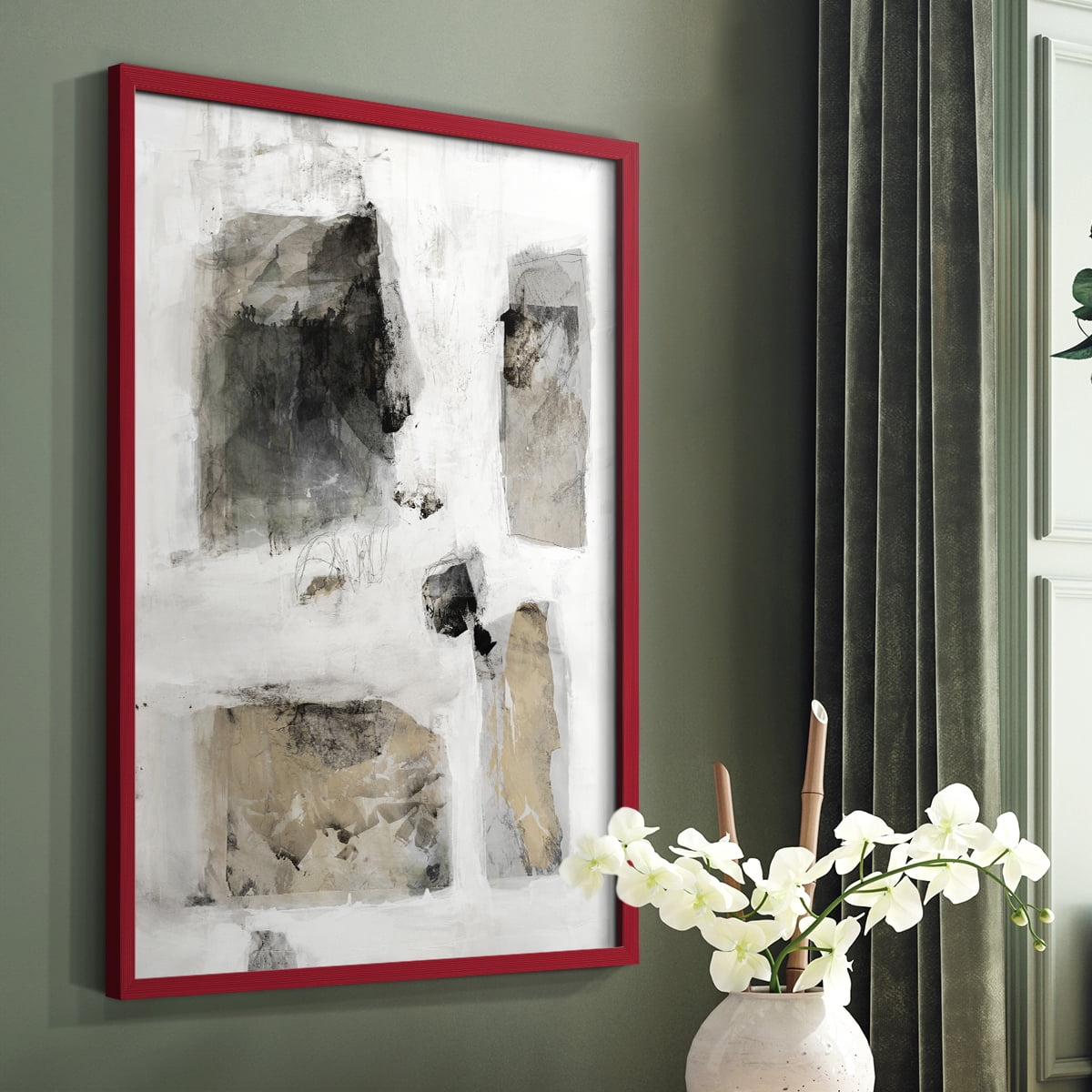 A Simple Love I V30 in Paper Solid Wood 11 x 14 Framed Print