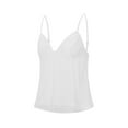 thumbnail image 3 of Rdhnmea Women's Pleated Camisole Mini Bowknot Front Spaghetti Strap V-Neck Lace Cropped Tops Summer Sleeveless Going Out Tank Tops, 3 of 9