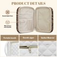 thumbnail image 6 of Xixirimido Bible Cover Case for Women, Quilted Bible Cover Bag with Handle, Bible Carrying Case Study Supplies Accessories for Men, Brown Bear, 6 of 7