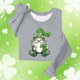 thumbnail image 2 of Camiseta de Manga Larga de la Mujer Grinch Navidad Impresa Casual con Detalle de la Manga Festiva, Camisetas de Navidad de Manga Larga de la Mujer, 2 of 5