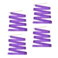 thumbnail image 4 of Toddmomy 4Set Ribbon Dance Streamer Purple 444X6Cm Silk Wood For Children Adults, 4 of 8