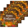 thumbnail image 2 of SKYSONIC Thanksgiving Washcloths Set of 6, Highly Absorbent Soft Cotton Fingertip Towels for Bathroom, Kitchen, Gym, Spa, Home Decor, 12 x 12 Inch, 2 of 7