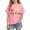Pink C, variant on Kids Girls Pink Anti Bullying Say No To Bullying Positive Message Graphic Tee Short Sleeve Crewneck Soft Cotton T-Shirt,Size 5 T