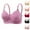 Purple, variant on V-Neck Minimizer Bra Wireless Push-Up Full Coverage Seamless T-Shirt Comfort Supportive Wirefree Bralette Design Brasieres Para Mujer Pink 44