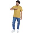 thumbnail image 2 of Atasi Short Kurta Mandarin Collar Tee Solid Short Sleeve Henley Shirt With Pocket, 2 of 7