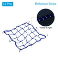 thumbnail image 3 of Unique Bargains Cargo Net, 2 Pack Reflective Motorcycle Luggage Straps, 15.7' x 15.7', Blue, 3 of 6