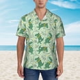 thumbnail image 2 of Fuzoiu Cute Dinosaurs in Space Print Hawaiian Shirt for Men, Summer Beach Casual Short Sleeve Button Down Shirts, Men’s Beach Summer Shirts with Pocket,X-Large, 2 of 7
