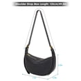 thumbnail image 3 of Deago Woven Small Crescent Shoulder Bag for Women Crossbody Bags Underarm Purse Hobo Handbag with Adjustable Strap (Brown), 3 of 8
