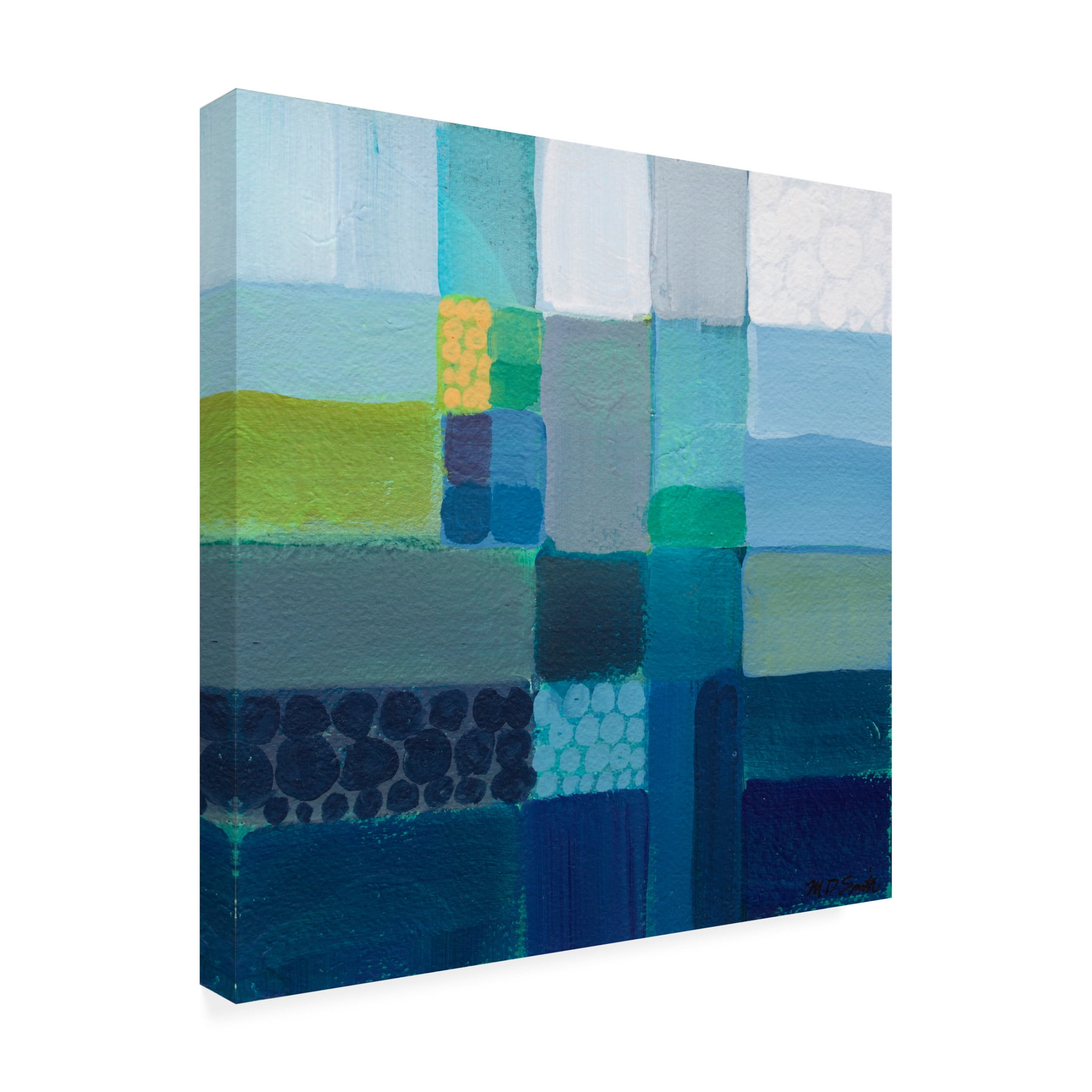 Canvas Wall Art - Mark David Smith 'Barbados' Wall Art for Living Room, Bedroom, or Office Décor by Trademark Fine Art - 14 x 14 Inches