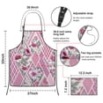 thumbnail image 3 of Pioneer Flower Floral Print Pattern Apron-Garden Aprons for Women with Pockets-Cotton Linen Waterproof Kitchen Cooking Gardening Aprons Adjustable for Kitchen,Cooking,BBQ and Salon 33x27 Inch, 3 of 7
